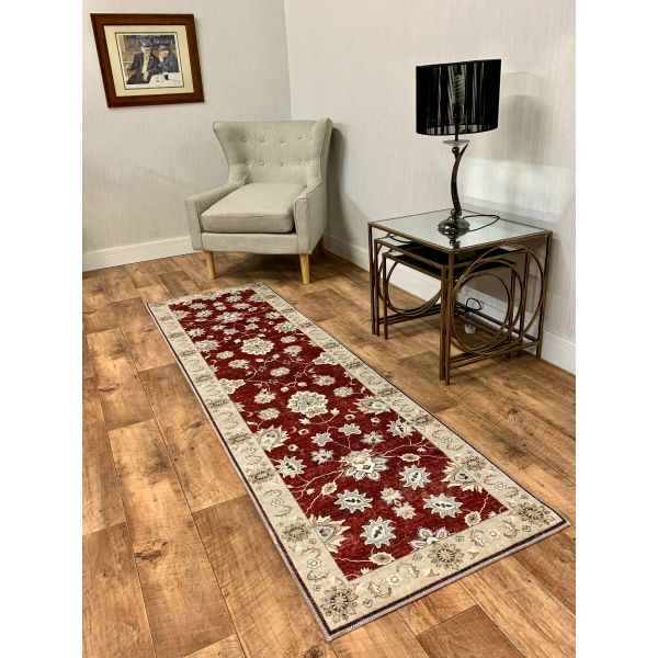 Mayfair Agra Burgundy Runner