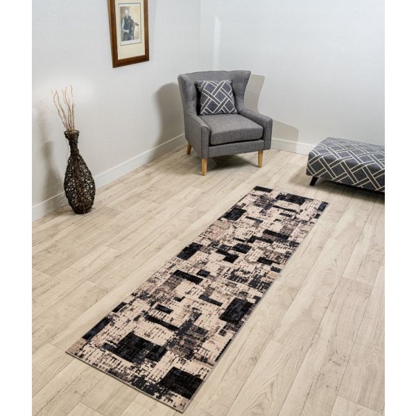 Lanosso Blocks Ivory/Grey Runner