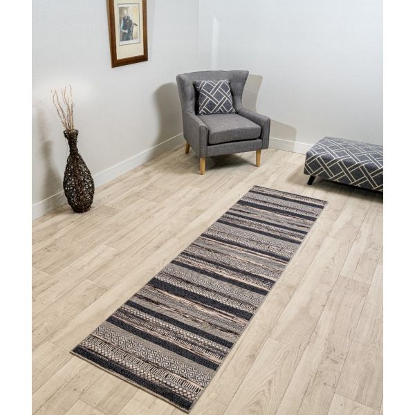 Lanosso Stripe Charcoal Runner