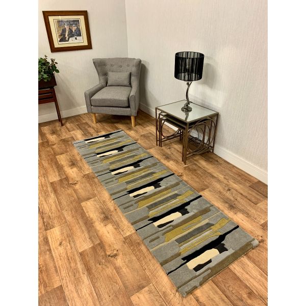 Matrix Broken Stripes Mustard Runner