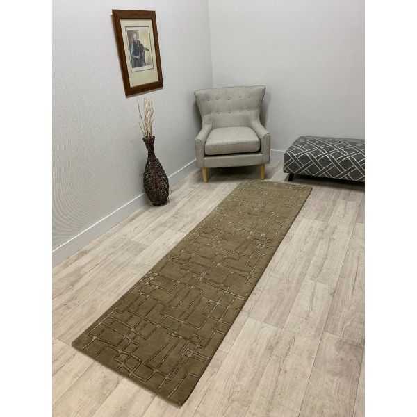 Matrix Lines Taupe Runner